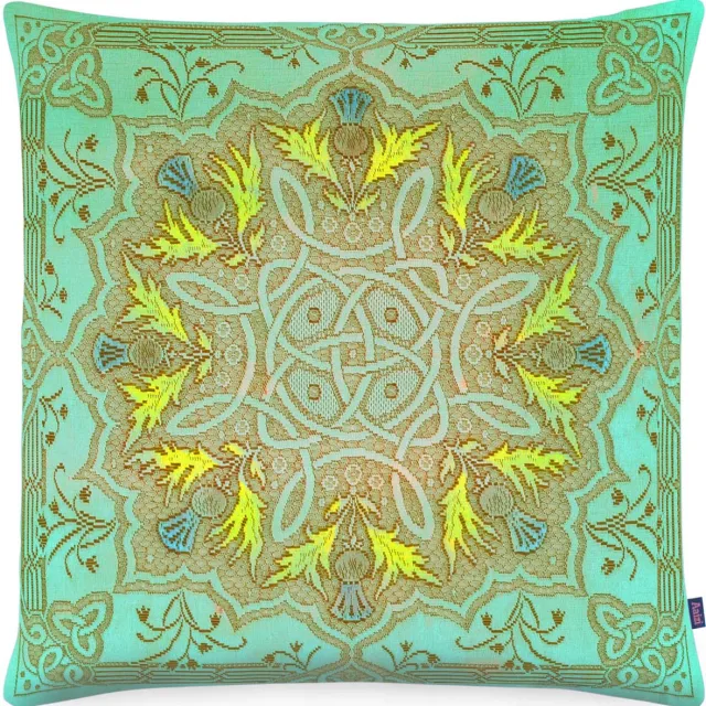 Aaizi velours sierkussen Gordes Celadon - 50x50 cm Groen