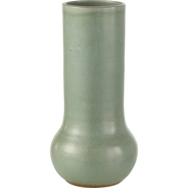 J-Line vaas Organic - keramiek - grijsblauw - 40 cm hoog