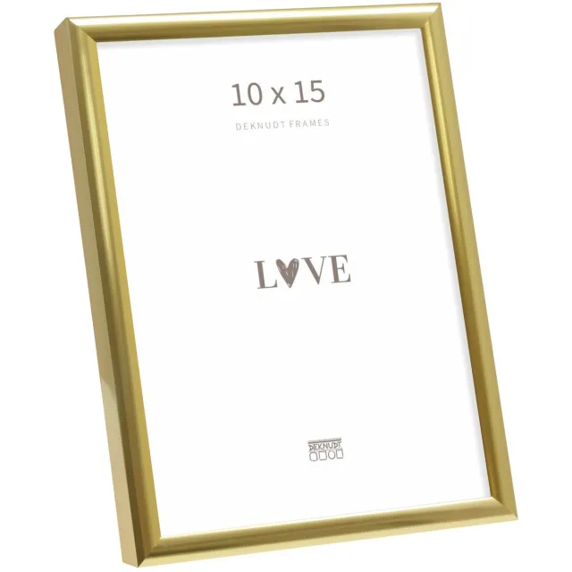 Deknudt Frames fotolijst S027A4 - smal goudkleurig aluminium - 10x15