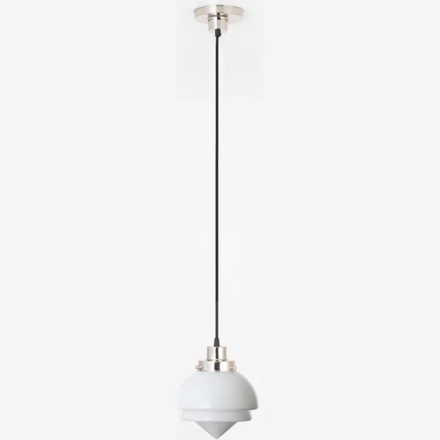 Coloured by Art Hanglamp aan snoer Small Pointy 20's Nikkel - Art Deco Trade