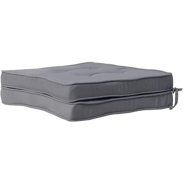 Ibenzoa Comfortabele en Waterbestendige Stuhlkussens voor Binnen en Buiten – 2 Stuks, Lichtgrijs, 40x40x5 cm