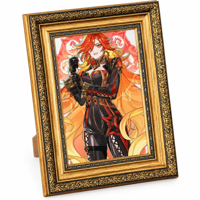 SWGOTA Antiekgouden fotolijst 8 inch - Binnenmaat 15,1 x 20,3 cm - Rechthoekig met klassieke ornamenten en gelaagde rand - Zonder afbeelding