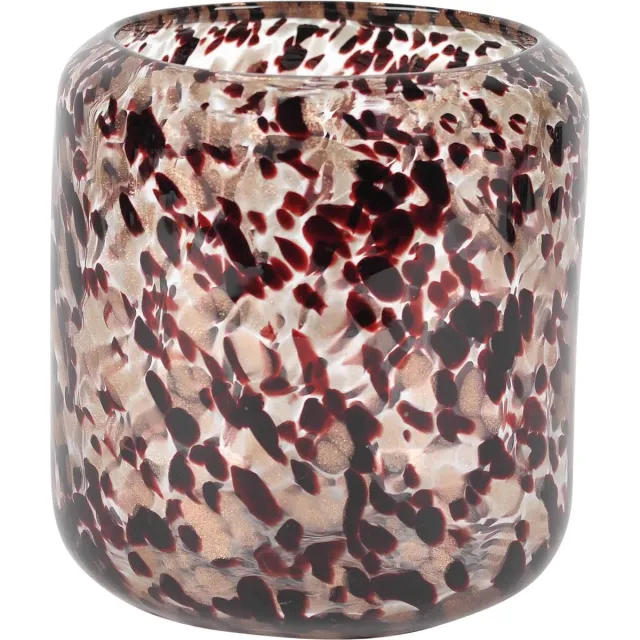 Rasteli Vaas - glas - rood - D20,1 x H19 cm - Opening 13 cm