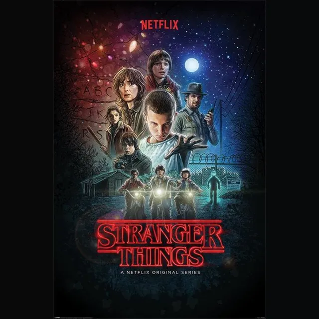 Posterpoint Stranger Things Poster - Netflix - Eleven - seizoen 1 - Dustin - Mike - 61 x 91,5 cm multi