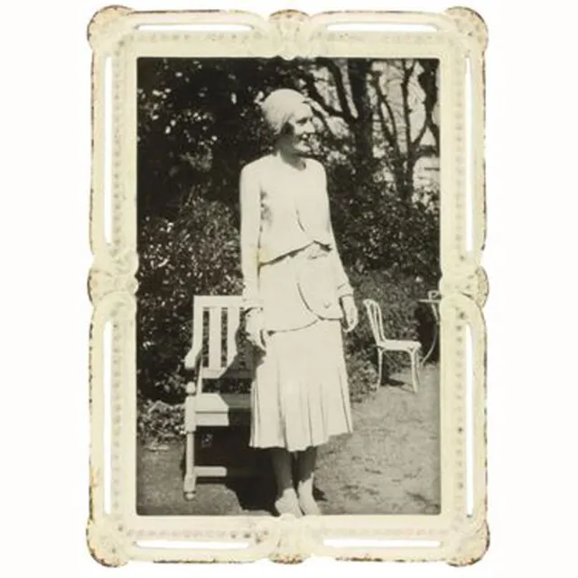 Meander Fotolijst - Antiek Wit - 9,5 x 14 cm Foto Formaat