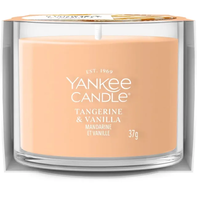 Yankee Candle Filled Votive - Tangerine & Vanilla - 10 branduren - 1 stuk Oranje