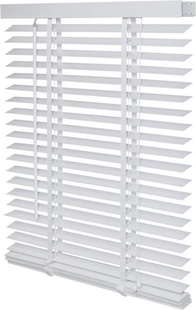 Timlux Houten Jaloezie - 50 mm - WIT - 130x175cm
