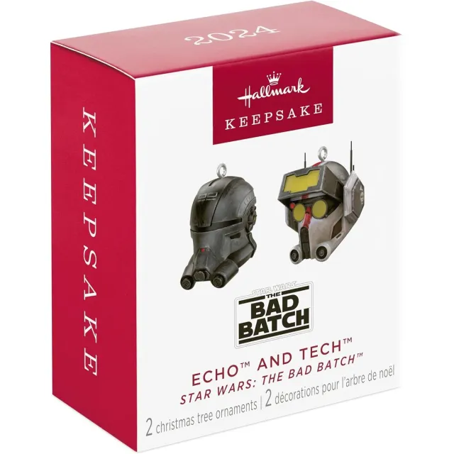 Hallmark Star Wars The Bad Batch Echo en Tech Keepsake Mini Kerstornamenten - 2 pack - Hangers - 3 cm Divers