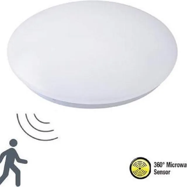 Horoz Electric LED Plafondlamp - 360° Microwave Sensor - Rond - 18W - 4200K Daglicht Wit