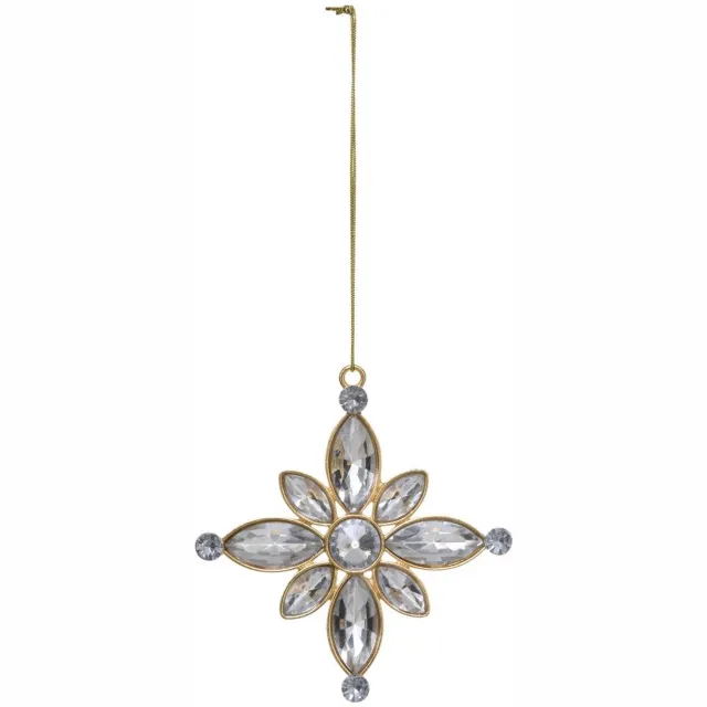 Atmosphera Créateur d'intérieur® SDN METAAL ETOILE STRASS 9CM Dore