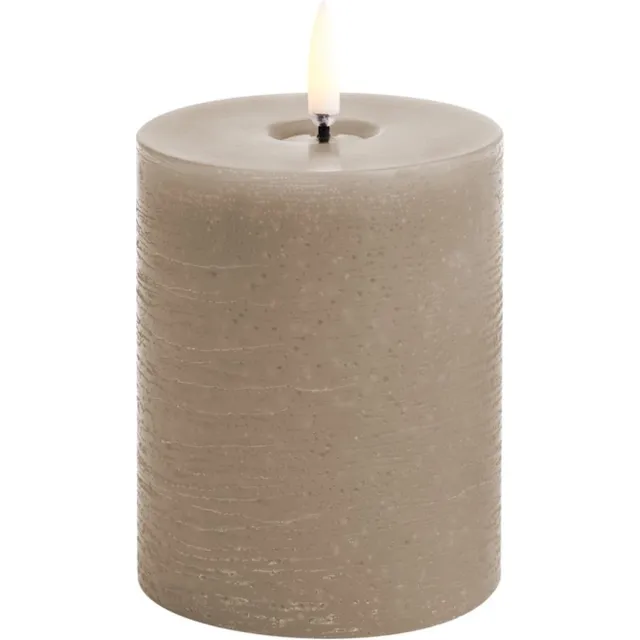 Uyuni led-kaars Melted 7,8 x 10cm sandstone Zand