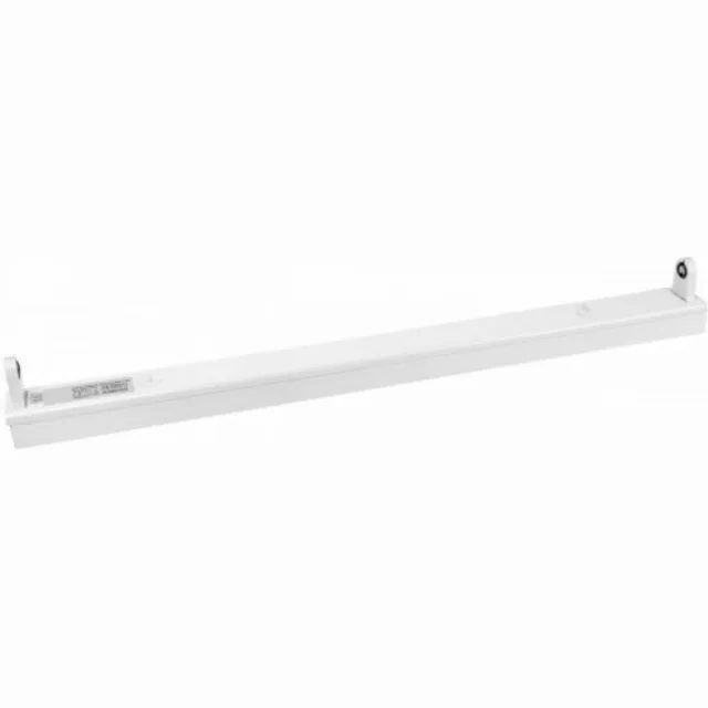 BES LED LED TL Armatuur T8 - Aigi Dybolo - 60cm Enkel - IP20 - Mat Wit - Staal