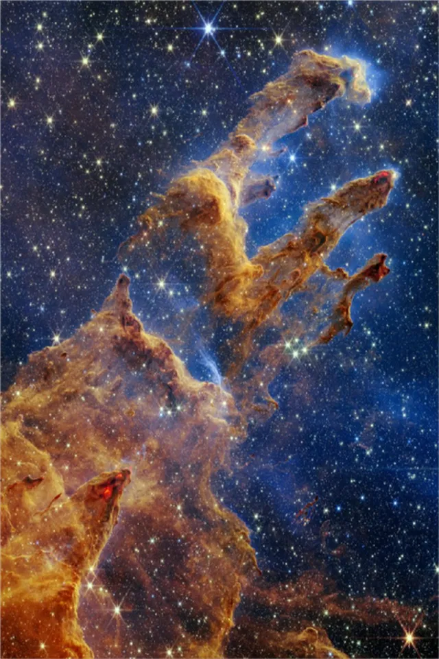 TP Aviation Art NASA - TP Aviation Art - Poster - Aluminium - 9. Zuilen der Schepping – 60x90cm Gekleurd