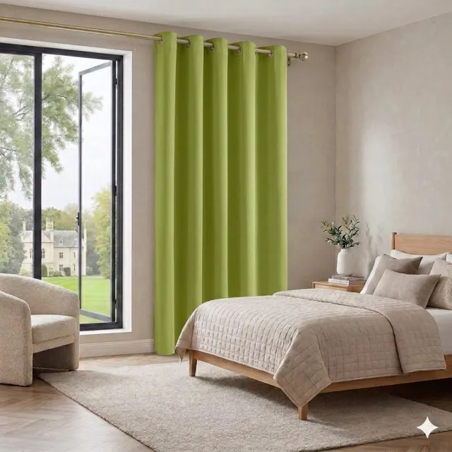 Maison Elara Thermisch Oogjes Gordijn - Verduisterend Zwaar Valt Goed Klaar voor Gebruik Effen Lichtdicht, 132 x 210 cm, Biscotti Beige, 1 Stuk Frisgroen