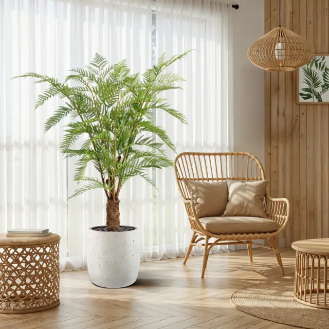 maxifleur Kunstplanten Woodwardia Kunstpalm Deluxe 150cm Groen