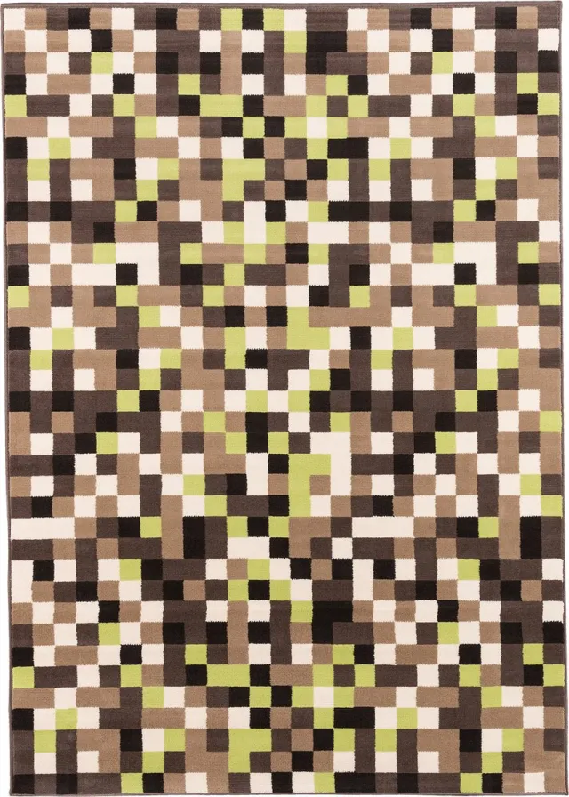 Pergamon Vloerkleed Tapijt Modern TrendlinePixel Beige
