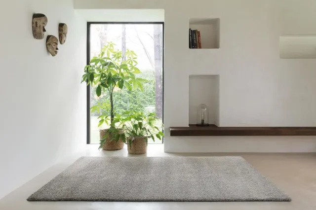 Timeless Creativity OSTA Lana – Vloerkleed – Tapijt – geweven – wol – eco – duurzaam - modern - berber - Grijs - 60x120