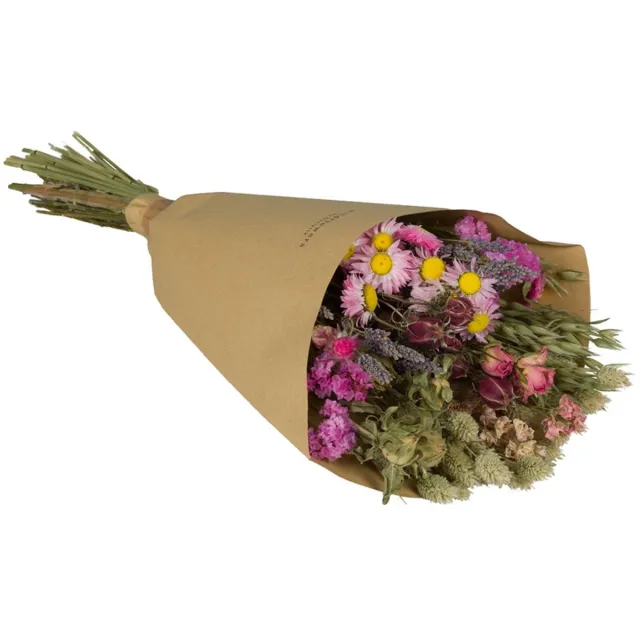 Wildflowers by Floriette Wildflowers by Floriëtte Field Bouquet - Pink - Roze - 50 cm - Droogbloemen - Boeket