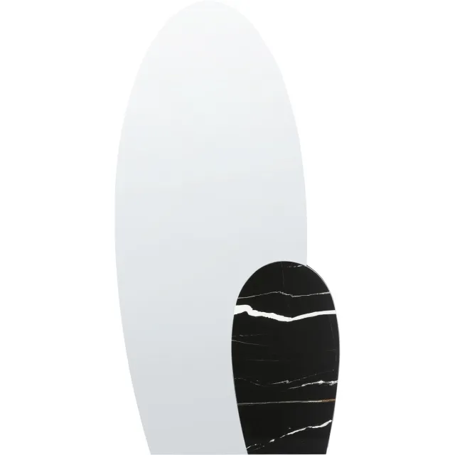 Beliani VIERZON - Wandspiegel - Zwart - 58 x 120 cm - Glas