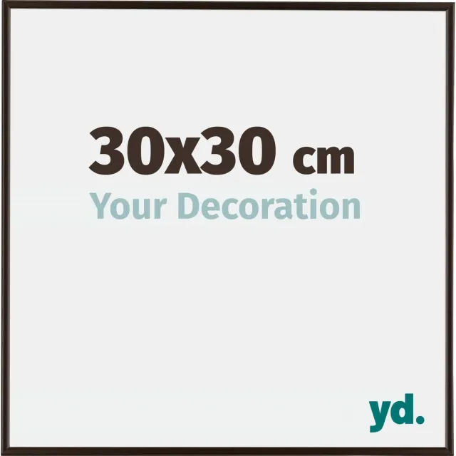 yd. Your Decoration - Fotolijst 30x30 cm - Kunststof - Antraciet - Evry