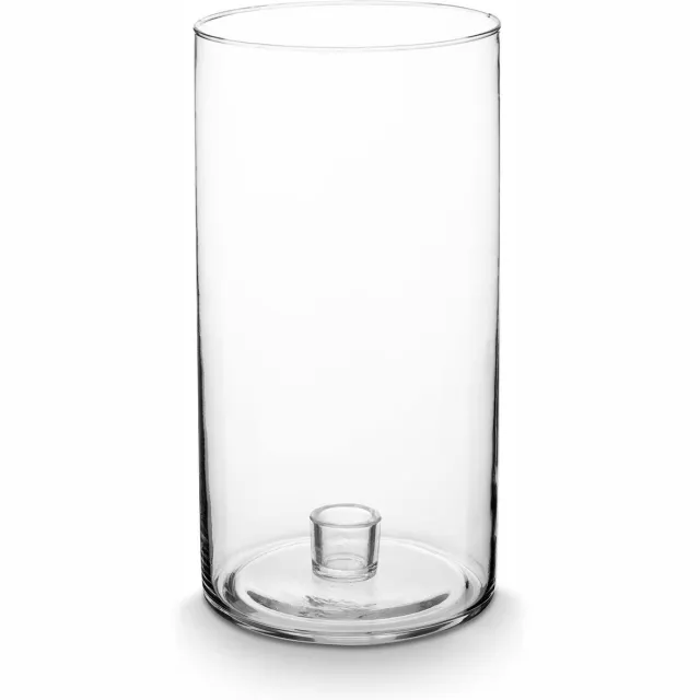 vtwonen Kaarsenhouders - Clear - Kandelaar van Glas - Transparant - 13x25cm Niet van toepassing