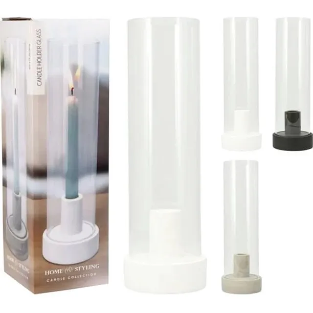 Home & Styling Kandelaar op base Faith/ flower Zwart