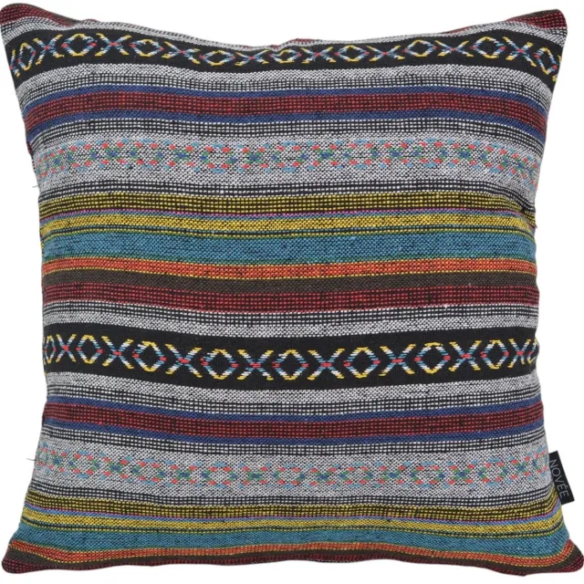 NOVÉE Mexican Alma Kussenhoes | 45 x 45 cm | Katoen/Polyester grijs/multi