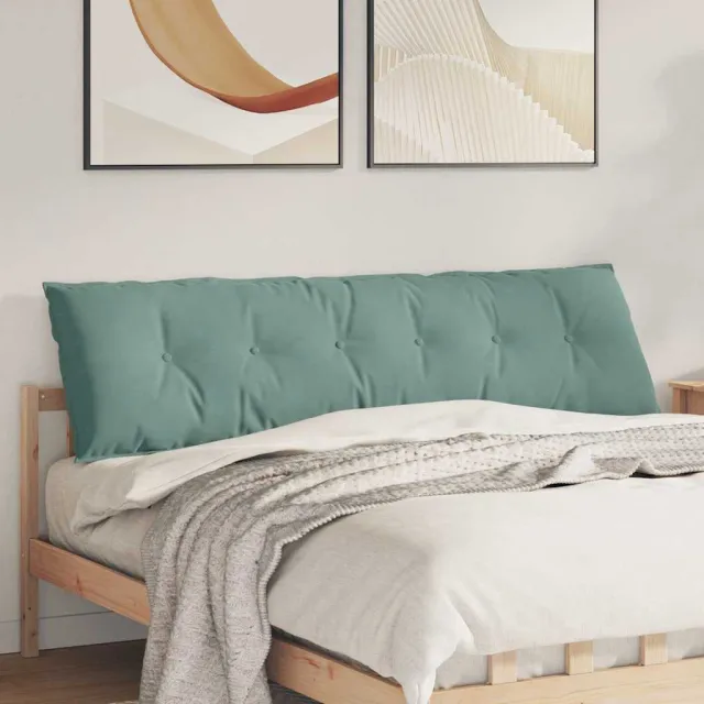vidaXL Rugkussen Zeegroen 180 x 50 x 19 cm Katoen Stof groen