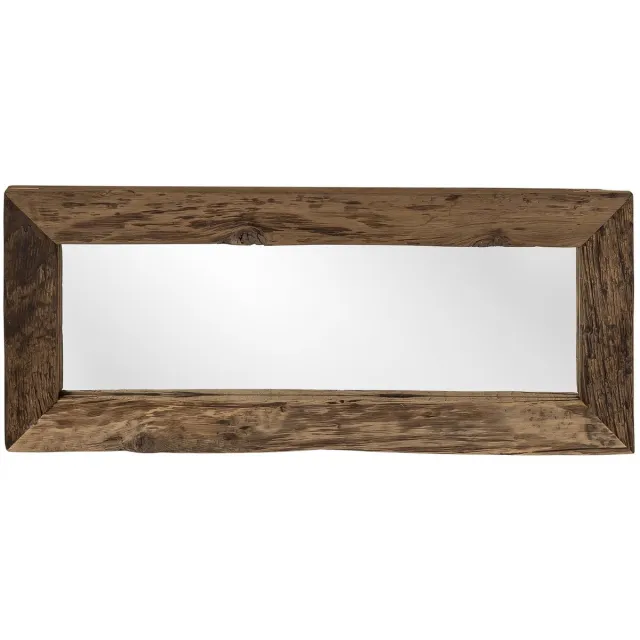 Boltze Spiegel - XXL - Hout - Rechthoek - 120x50x3cm. - Bruin - Boltze