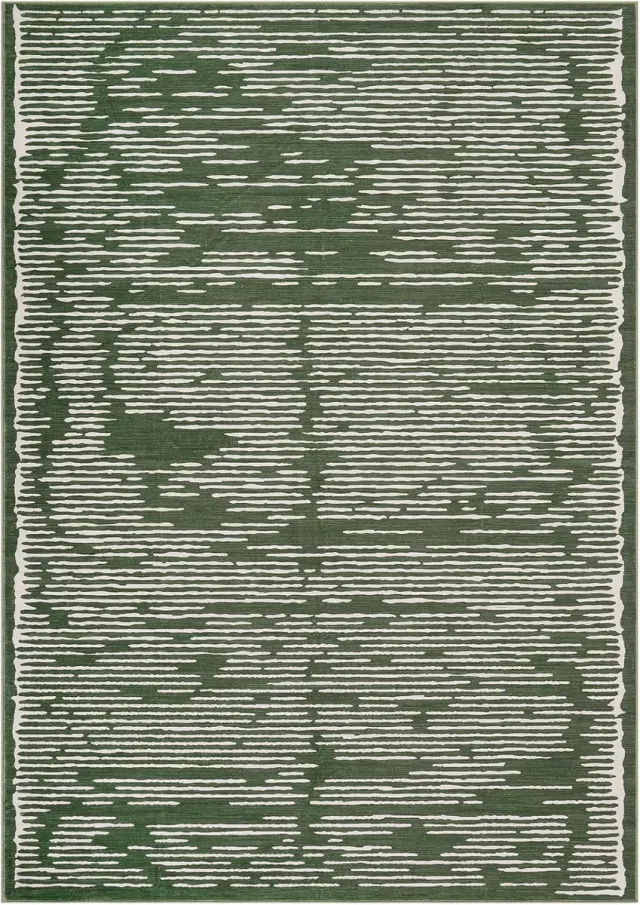Triumpunpre Vloerkleed wasbaar antislip 120x170 cm groen modern voor gang en keuken