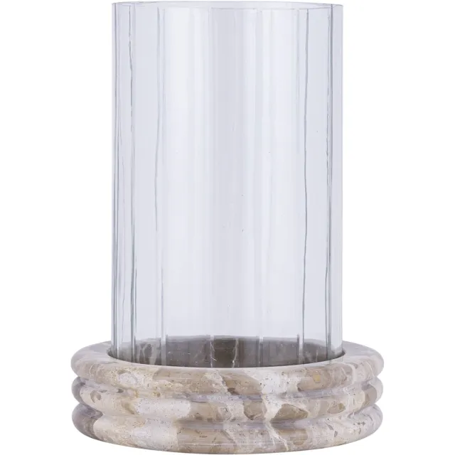 PTMD Jolee Clear Marble Stormlight Carved Glass Round Transparant