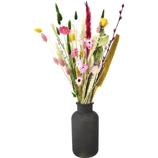Natuurlijk Bloemen Droogbloemen boeket - Perfect Mix - 50 cm - Droogboeket - Natuurlijk Bloemen Roze