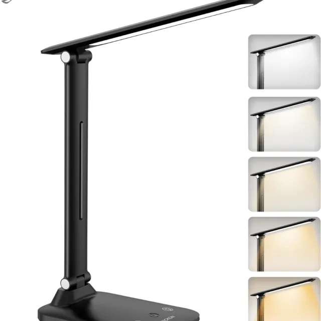 Equivera Lichttherapielamp - lichttherapie lamp - Daglichtlamp - Bureaulamp - Tegen Winterdepressie - SAD Lamp - Zonlicht - Meerdere Standen - Timerfunctie zwart