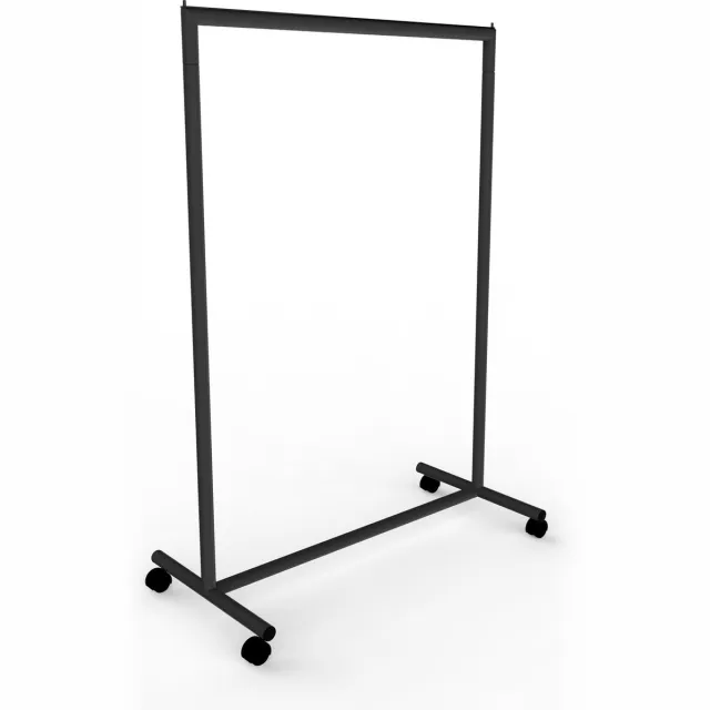 Gruppo Corso Kledingrek Zwart - Op Wielen - 145 cm Hoog 100 cm Breed