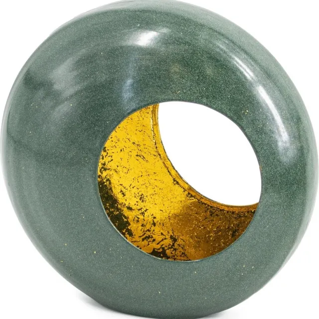 homebound by ky Standing egg windlicht groen | windlicht | waxinelichtjeshouder