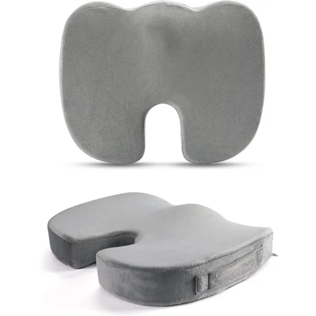 Fine Asianliving Zitkussen Memory Foam Gel Donutkussen Traagschuim U-vorm 45.5x36x6/7cm - Zitring – Donut Kussen – Aambeien Kussen – Stuitkussen – Orthopedisch Zitkussen – Donutkussen Stuit - Ringkussen Original - Houding Correctie multi