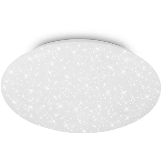 Briloner GIT – LED Plafondlamp – sterrenhemel effect – 4.000K neutraal wit licht – wit – Ø38 cm Wit met sterren