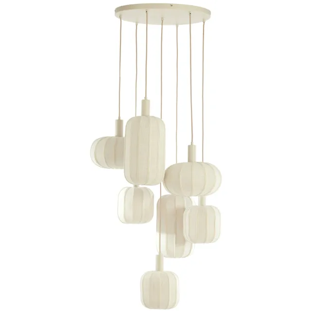 Light & Living hanglamp TUFIA (Ø53x34 cm) crème
