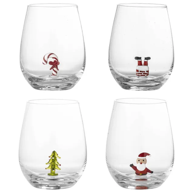 Bloomingville drinkglazen Misa (set van 4) transparant