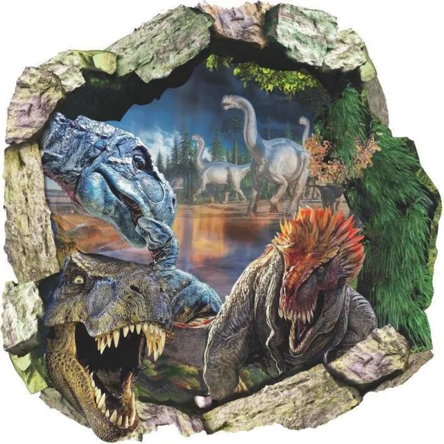 JMS® Dinosaurus Muursticker - 50 x 50 cm Diverse