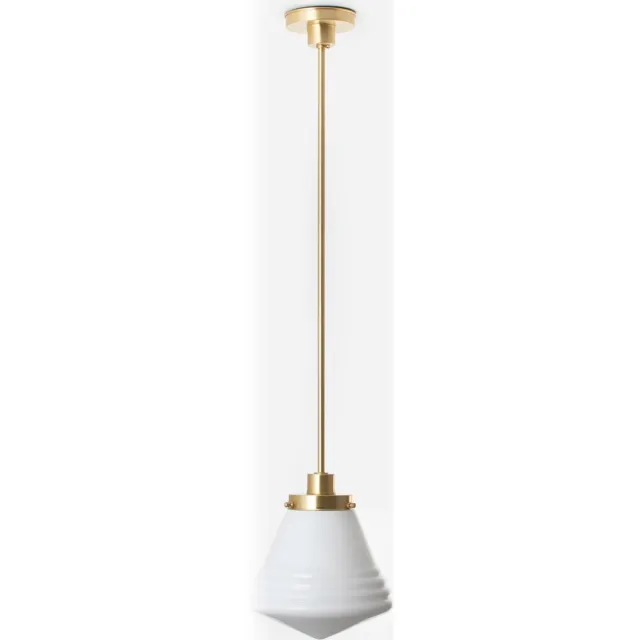 Coloured by Art Hanglamp Luxe School Medium 20's Messing - Art Deco Trade