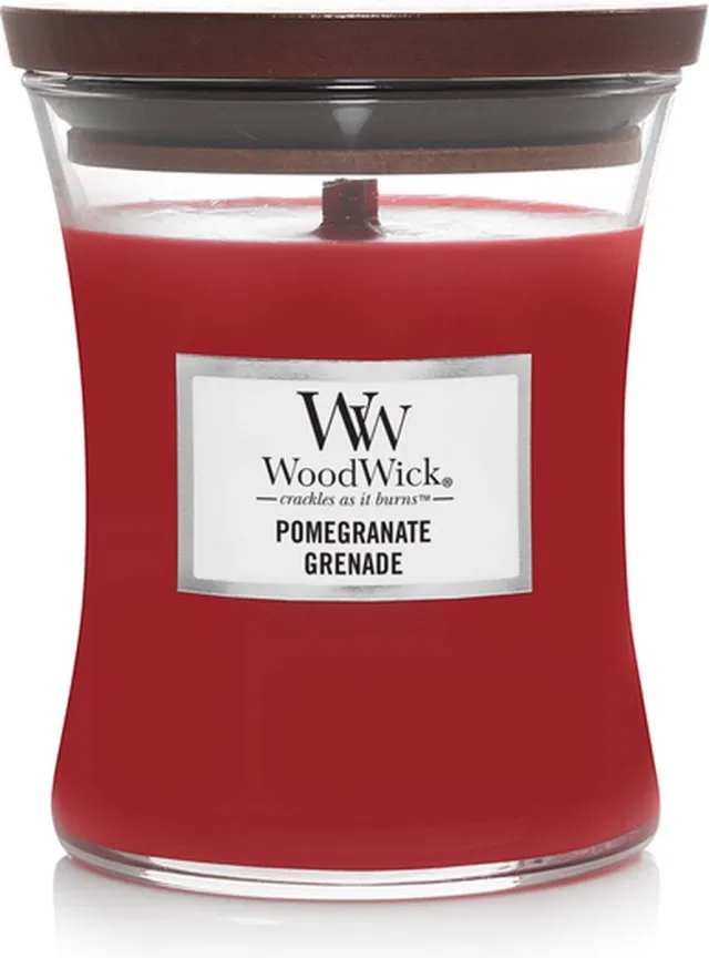 Woodwick Pomegranate Medium Candle Naturel