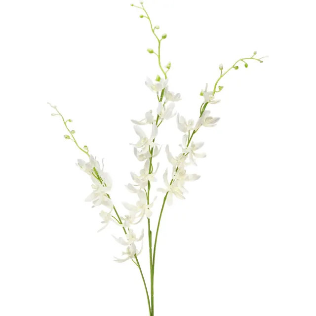 Viana Kunstmatige Orchideeën Tak Crème Witte Bloemen L90cm 2st, 2 Stück