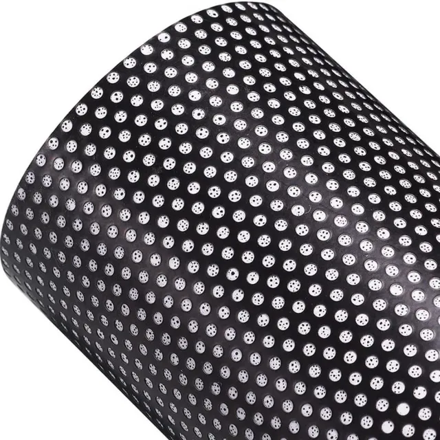 Cosensi Zwarte Geperforeerde Autoruitfolie voor Inkijkbescherming en Zonwering - Auto/Binnen/Deur - Privacyfolie (50 cm)
