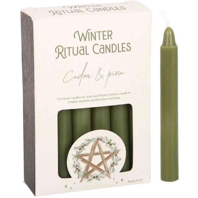 Something Different Cedar & Pine Winter Ritual Spell Candles Geurkaars - Groen