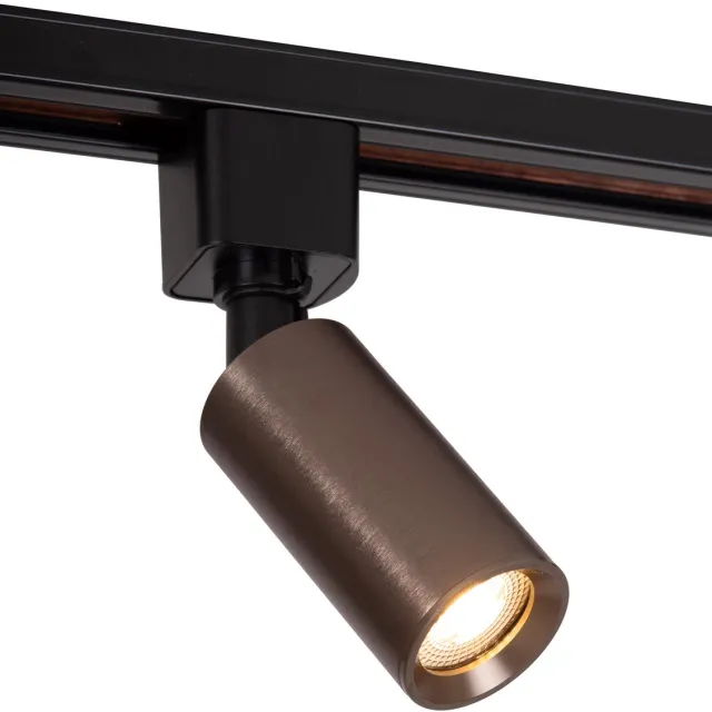 Lucide TRACK RITMO Railspot - 1-fase Railsysteem / Railverlichting - 1xGU10-MR11 - Koffie (Uitbreiding)