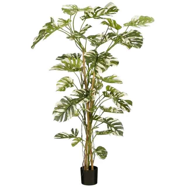 Mica Decorations Kunstplant Monstera - 145x145x190 cm - Polyester - Groen