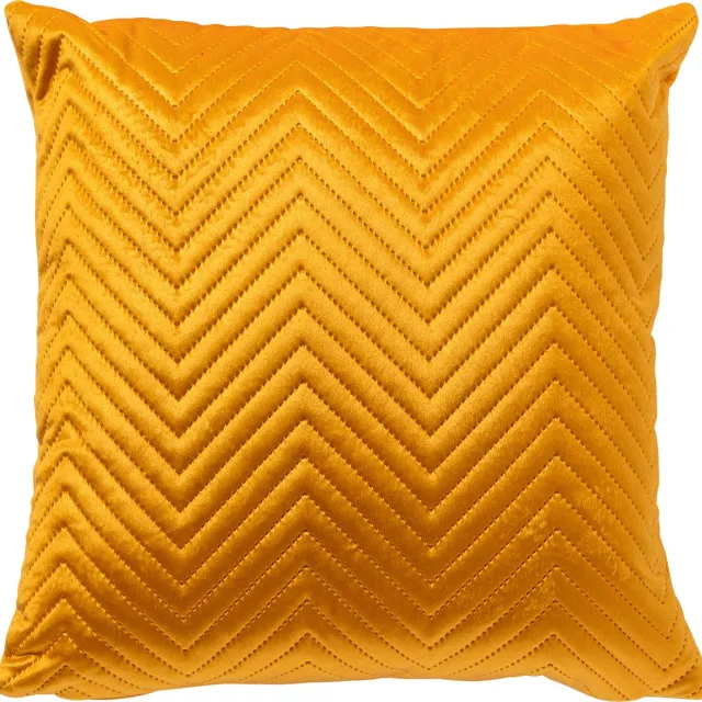 Dutch Decor DUKE - Sierkussen 40x40 cm - subtiel geometrisch patroon - Golden Glow - geel - Inclusief binnenkussen - Luxe kussens voor woonkamer & bank