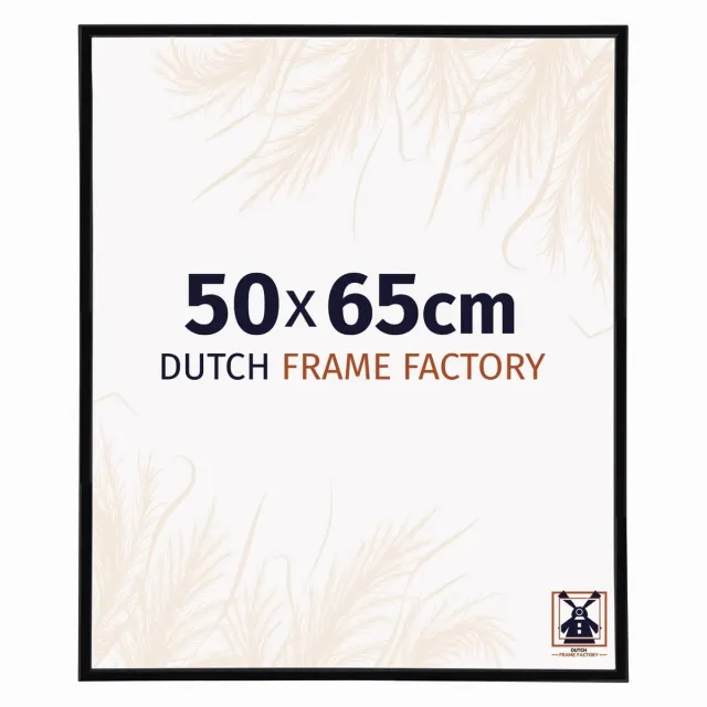 Dutch Frame Factory Fotolijst 50x65 cm - Kunststof - Zwart Hoogglans - Angers