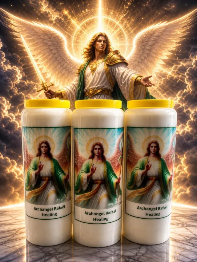 Angeltopia Aartsengel Rafaël Noveenkaarsen (3 stuks) - Genezing & Gezondheid Wit